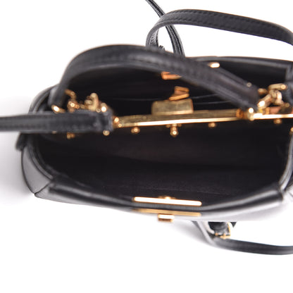 Fendi Nappa Micro Peekaboo Iconic Satchel Black 6 of 10