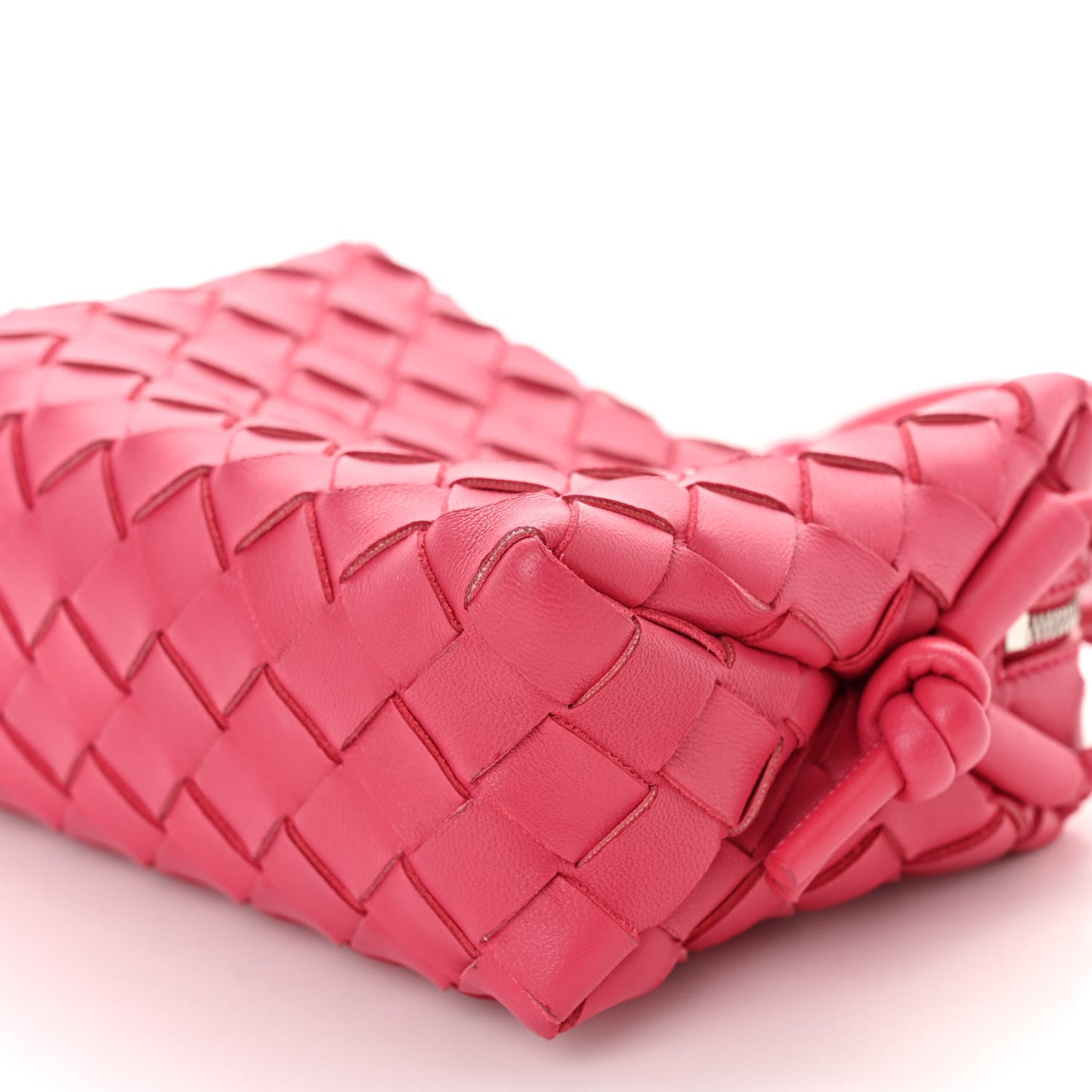 Nappa Intrecciato Mini Loop Camera Bag Cranberry