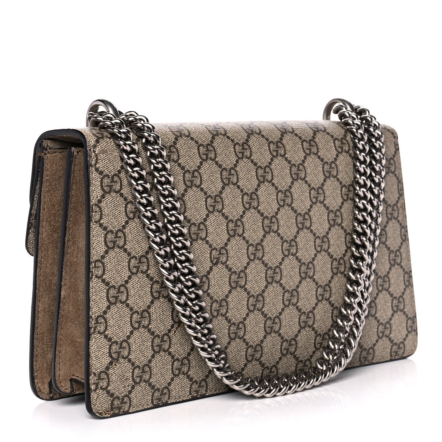 GG Supreme Monogram Small Dionysus Shoulder Bag Taupe