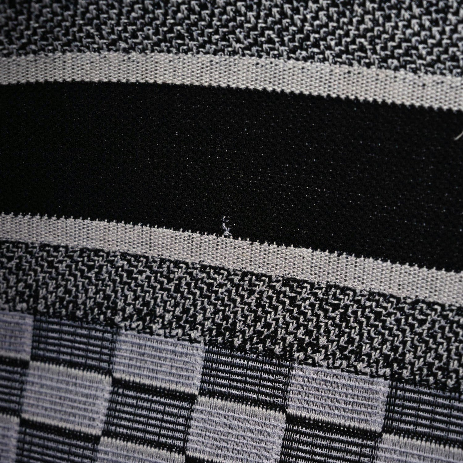 Christian Dior Canvas Embroidered Checkered Book Tote Black White 9 of 15