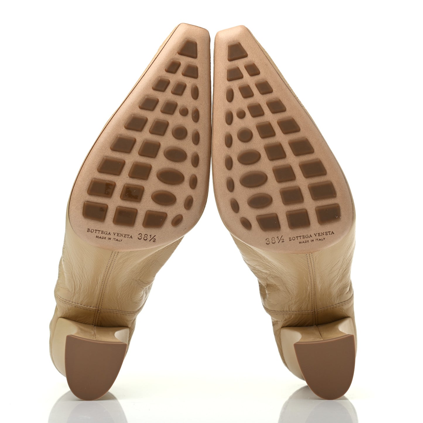 Crushed Nappa Almond Pumps 38.5 Cane Sugar