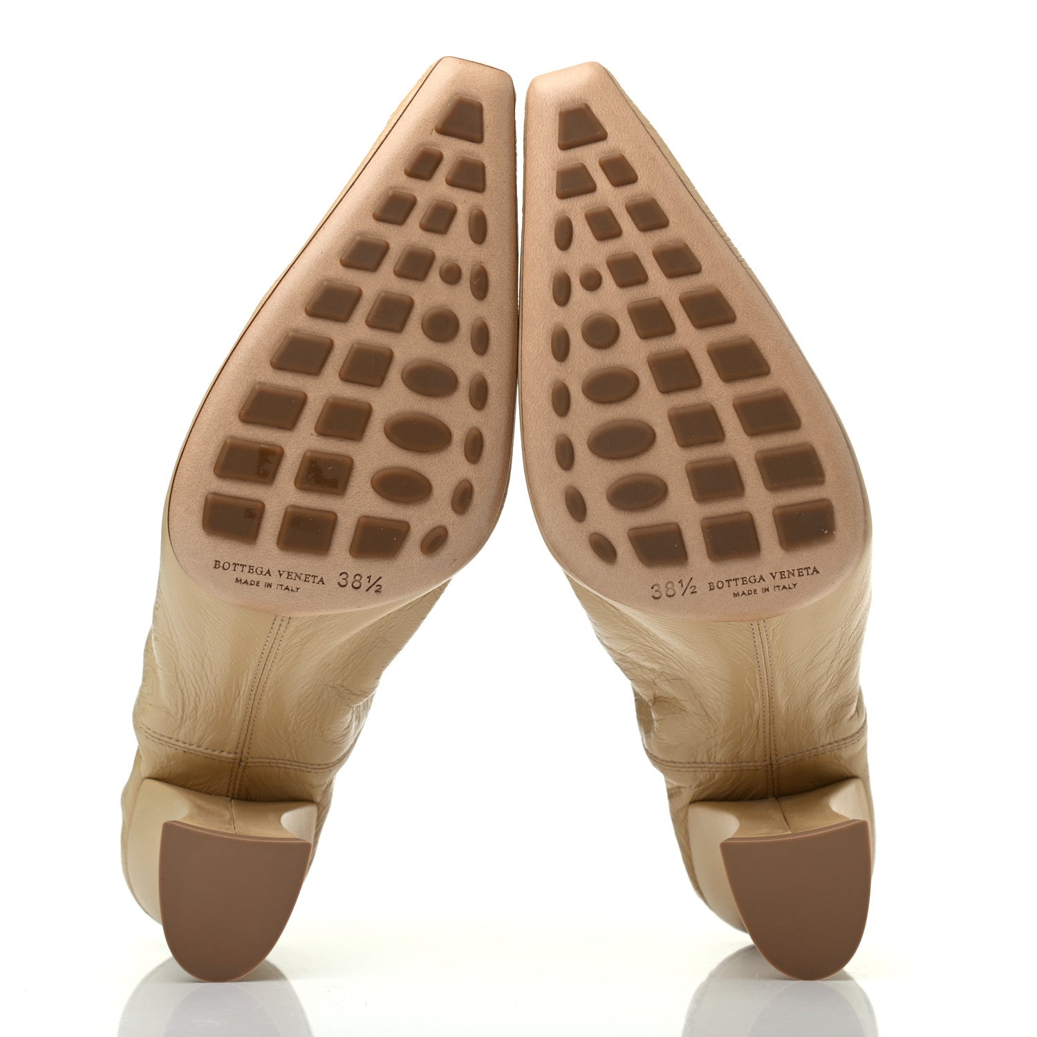 Bottega Veneta Crushed Nappa Almond Pumps 38.5 Cane Sugar 5 of 7