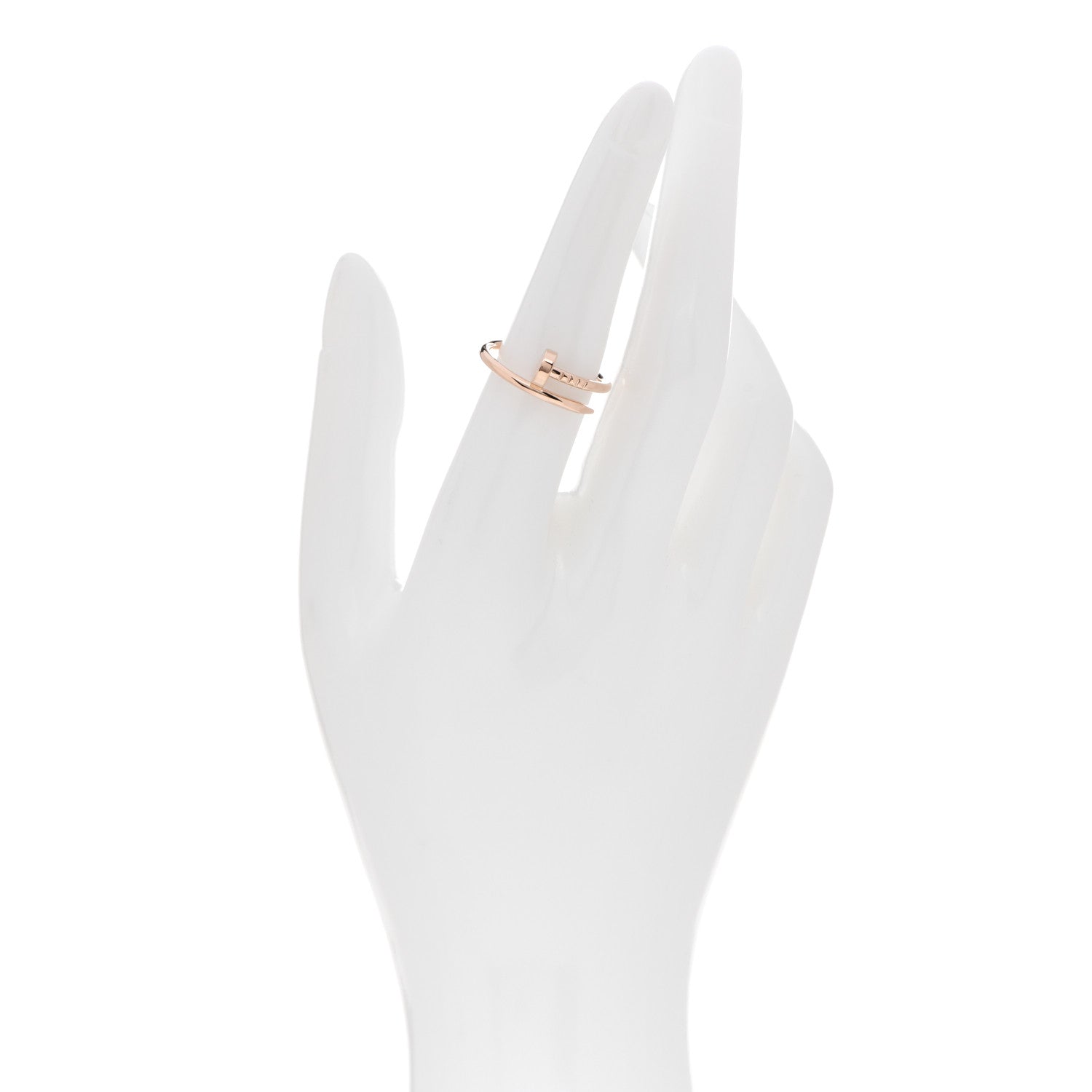 Cartier 18K Pink Gold Small Juste Un Clou Ring 53 6.25 2 of 6