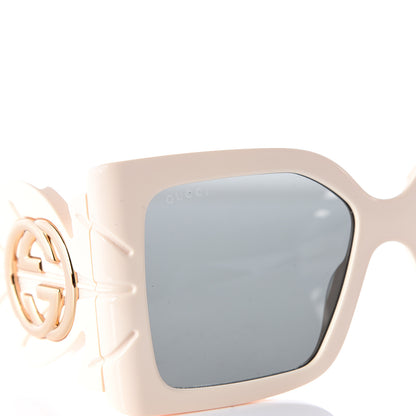 Gucci Acetate Square Frame Wing Sunglasses GG0535S White 8 of 9