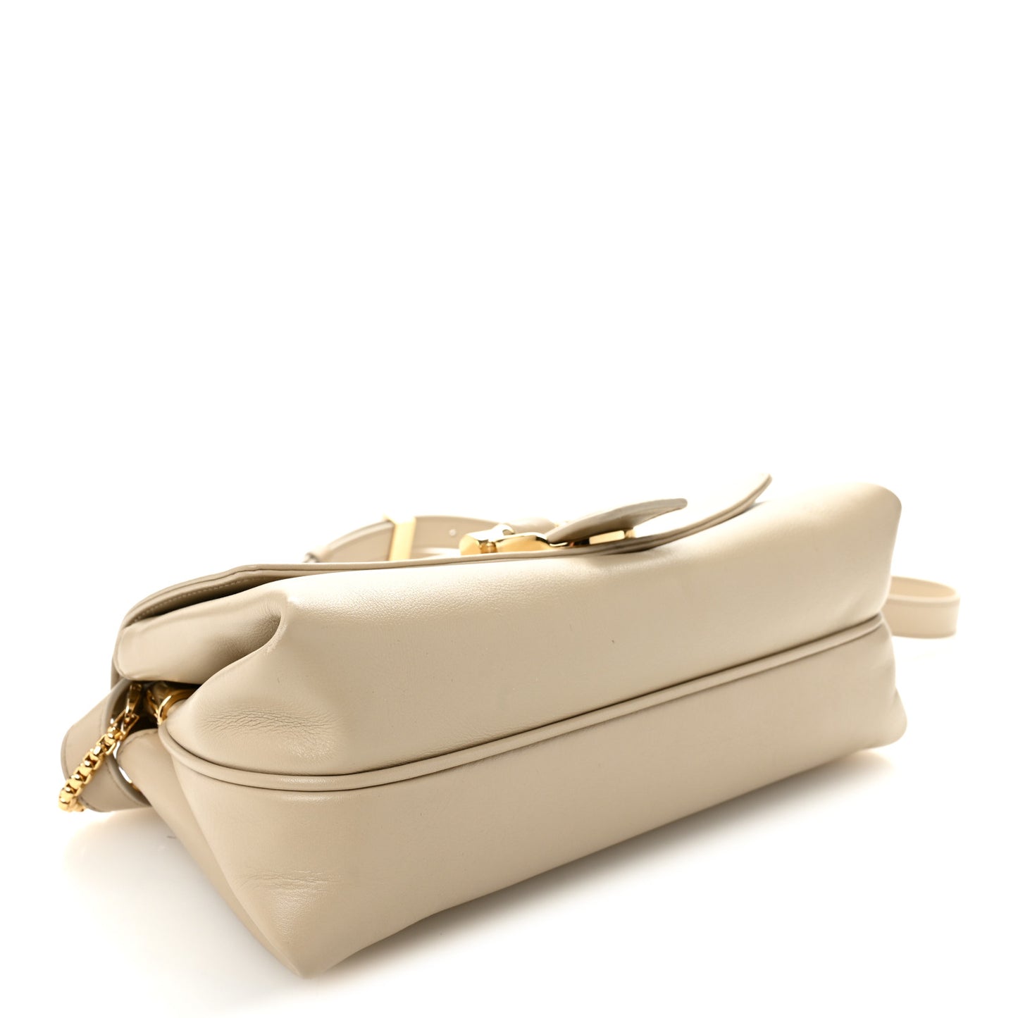 Calfskin XS Front Flap Crossbody Bag Stone