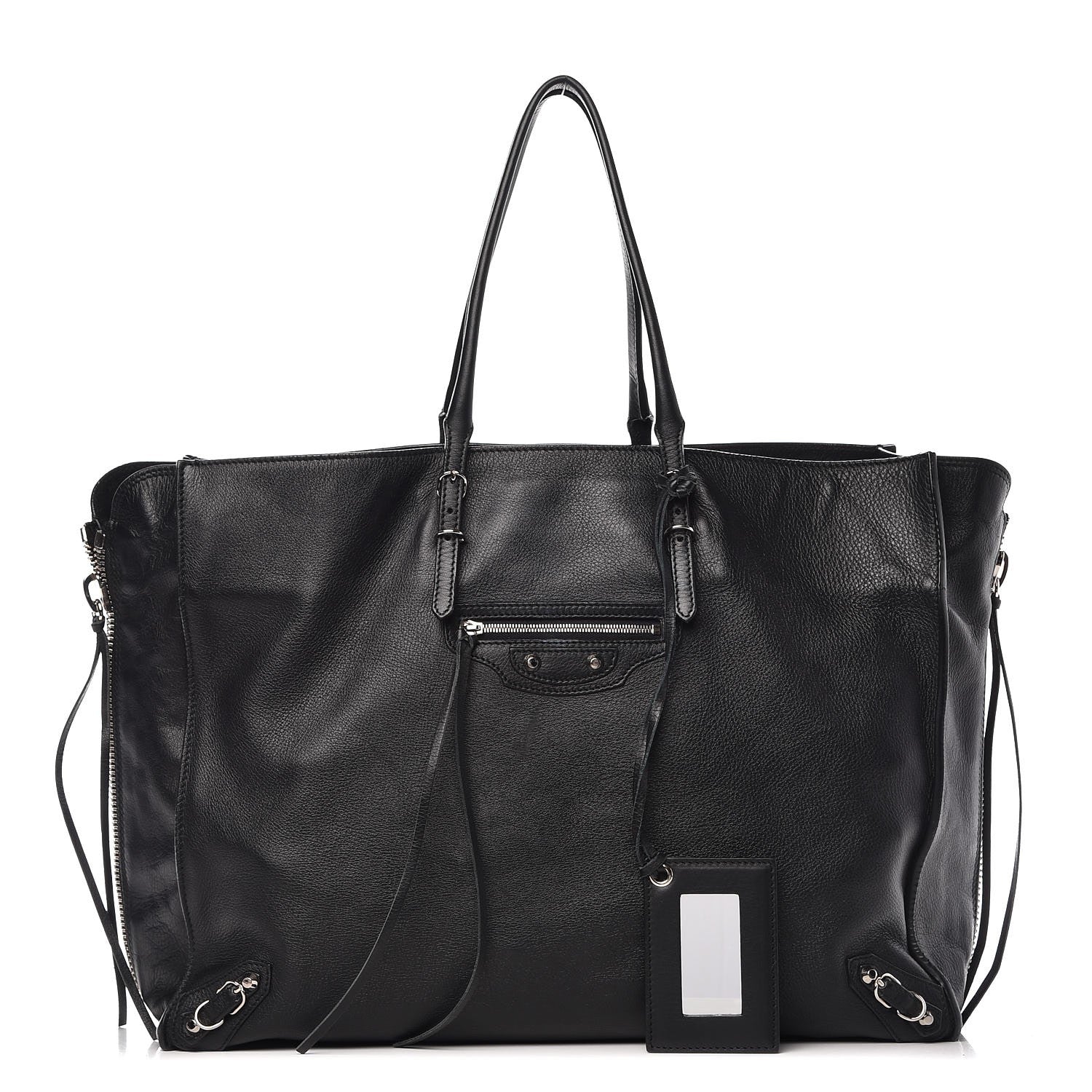 Balenciaga Supple Calfskin Papier A4 Zip Around Tote Black 1 of 12
