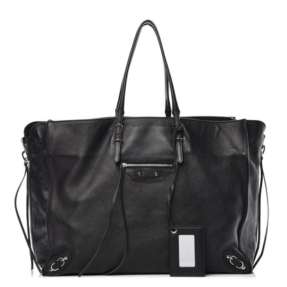 Balenciaga Supple Calfskin Papier A4 Zip Around Tote Black 1 of 12