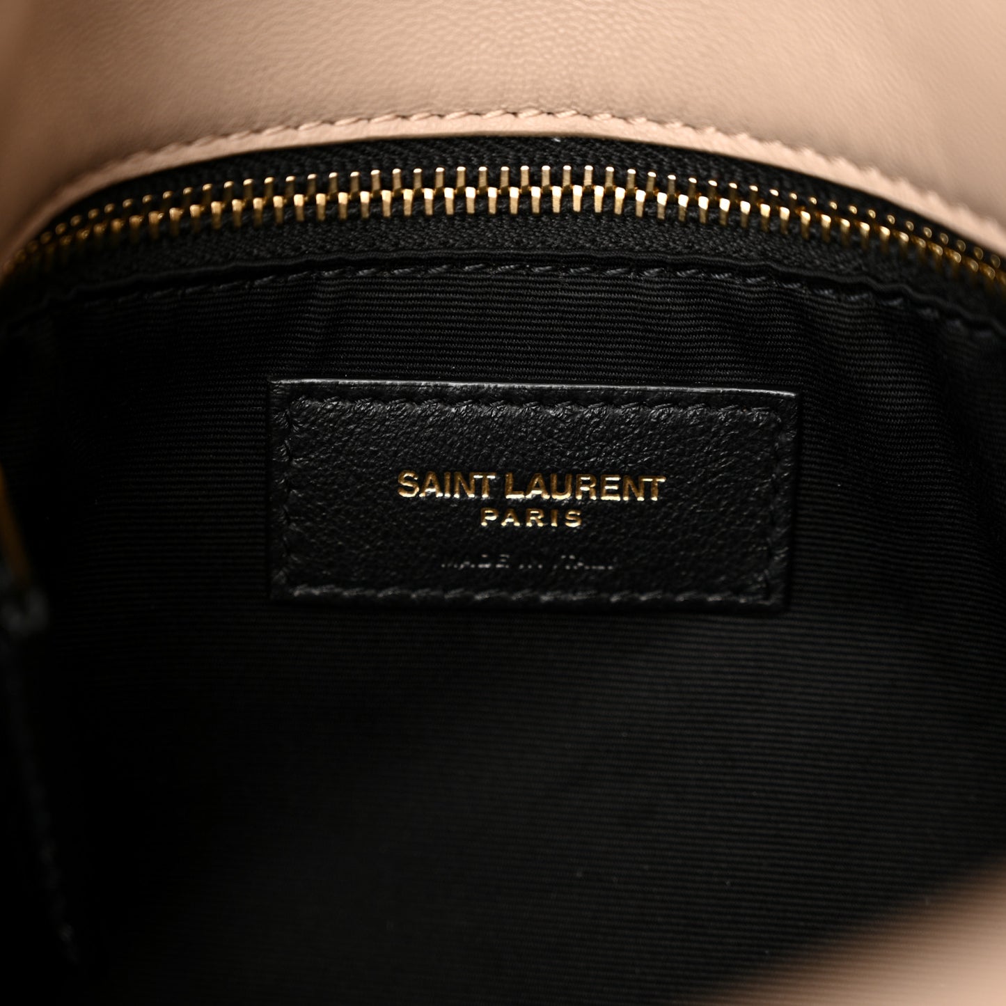Lambskin Quilted Medium Loulou Puffer Monogram Chain Satchel Dark Beige