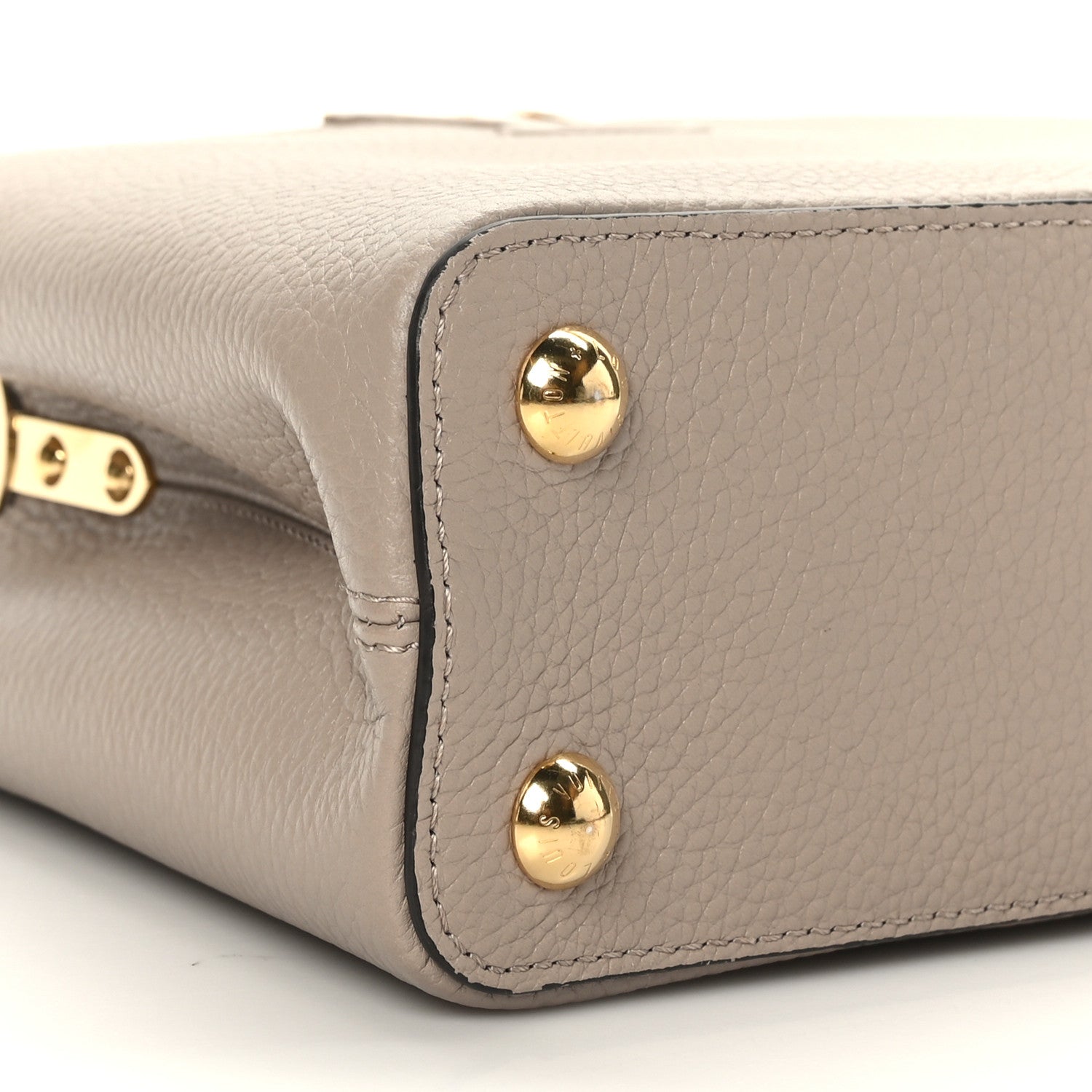Louis Vuitton Taurillon Capucines BB Galet 7 of 8