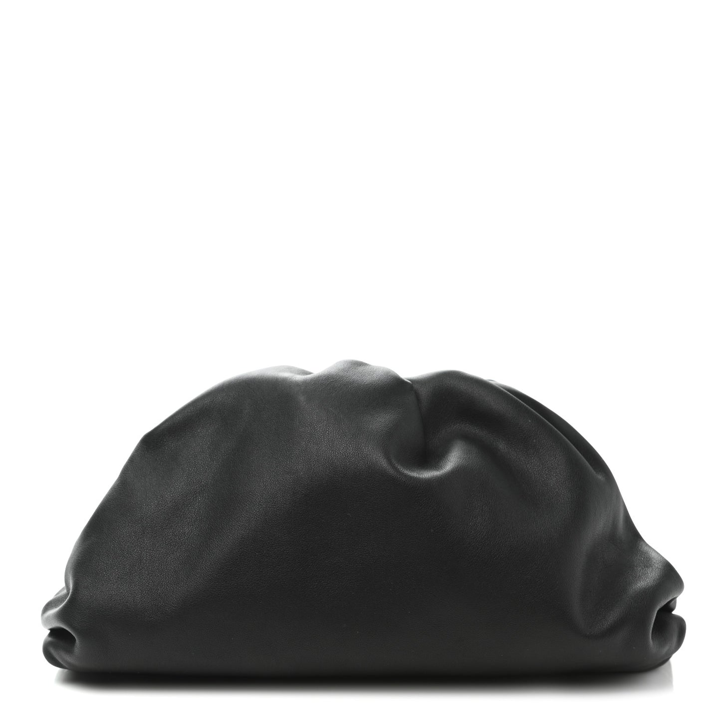 Smooth Butter Calf The Pouch Oversized Clutch Black