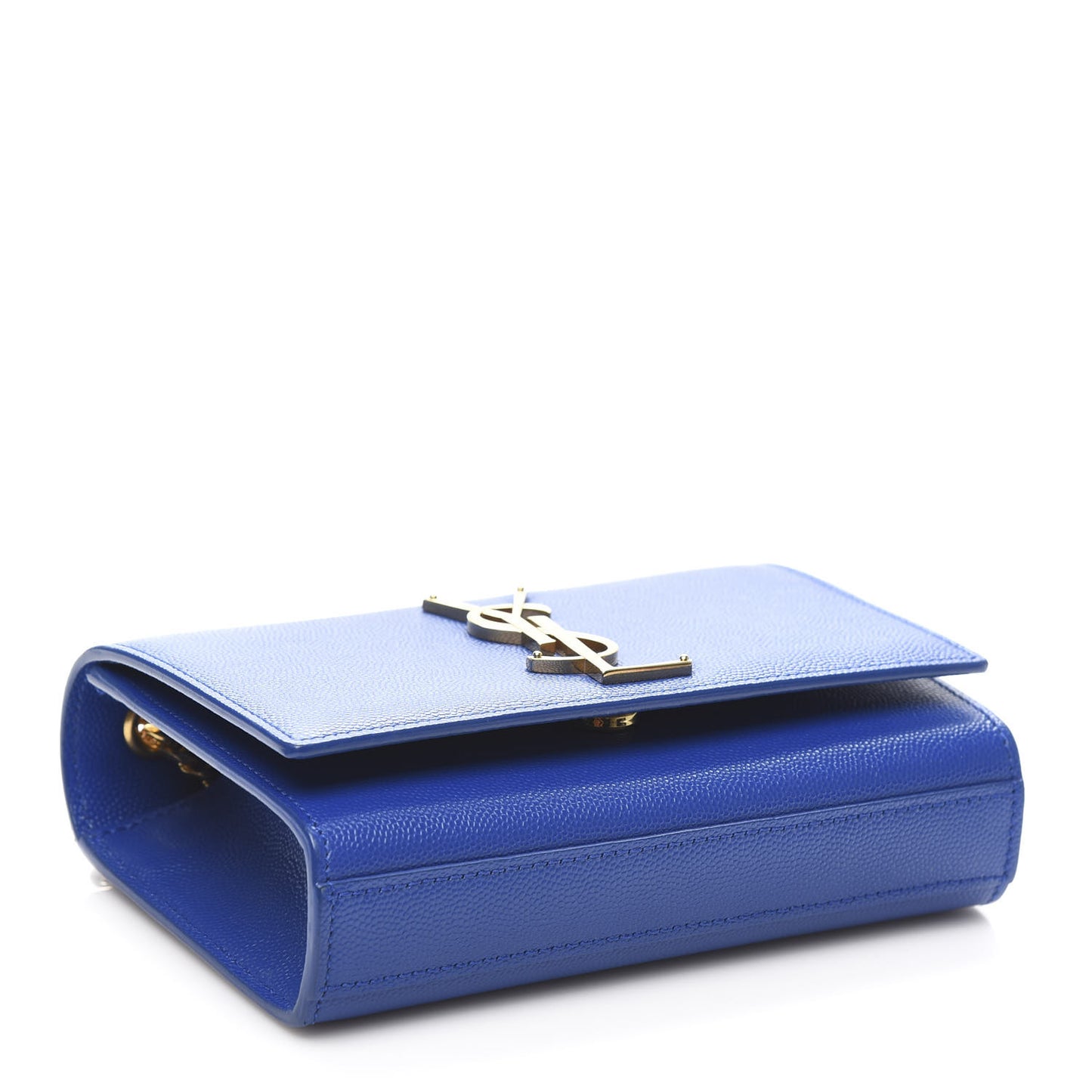 Grain De Poudre Small Classic Monogram Kate Satchel Royal Blue