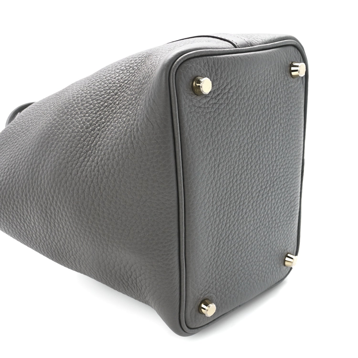 Hermes Taurillon Clemence Picotin Lock 18 PM Gris Meyer 9 of 10