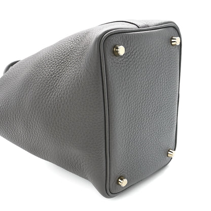 Hermes Taurillon Clemence Picotin Lock 18 PM Gris Meyer 9 of 10