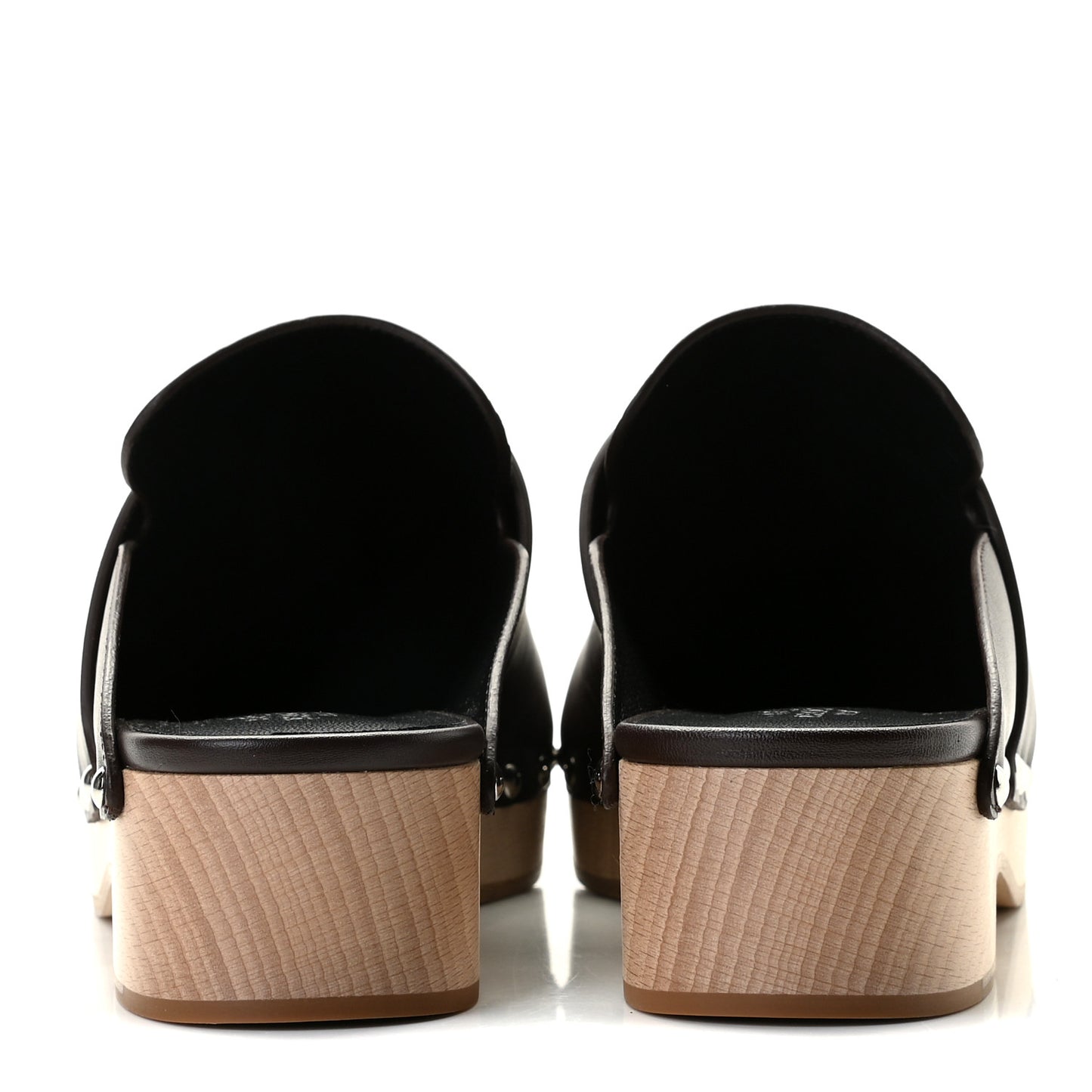 Calfskin Calya Mules 36 Cafe