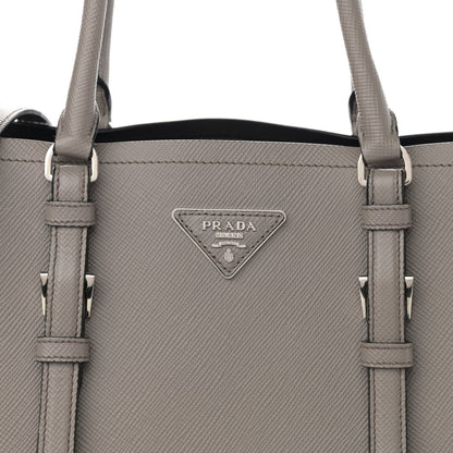 Prada Saffiano Cuir Small Double Handle Tote Pomice 9 of 12