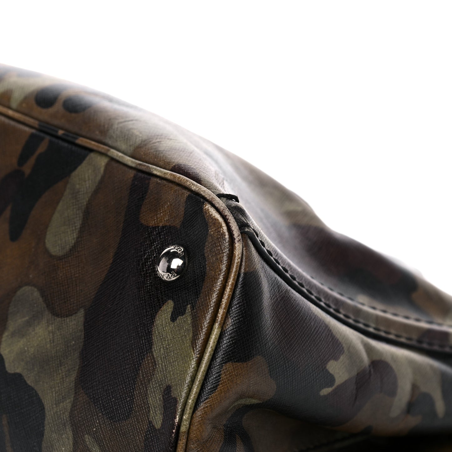 Saffiano Camouflage Military Tote Mimetico
