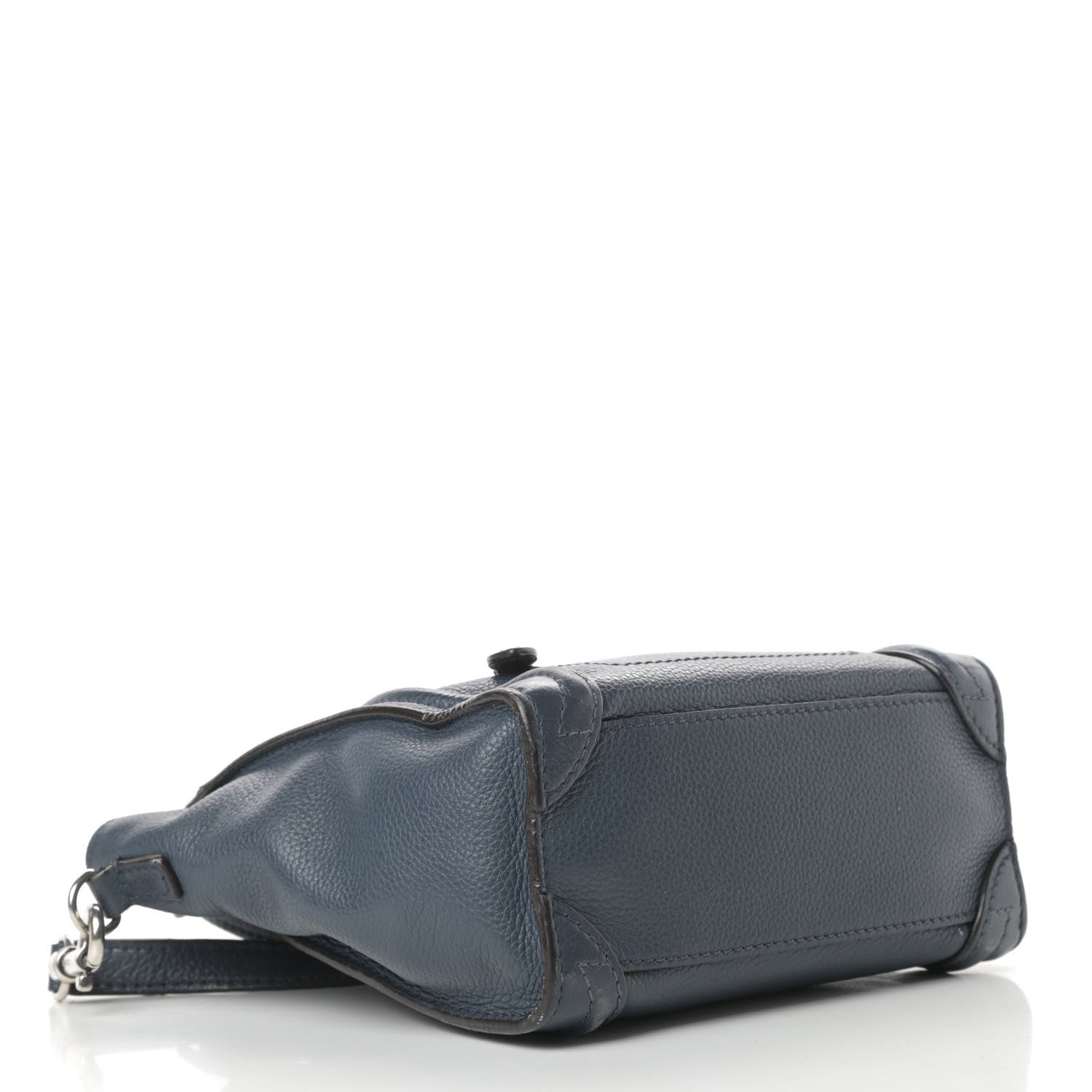 Celine Drummed Calfskin Nano Luggage Orage 4 of 19