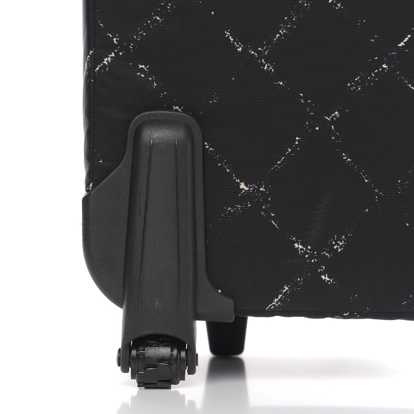 Nylon Travel Trolley Rolling Luggage Black