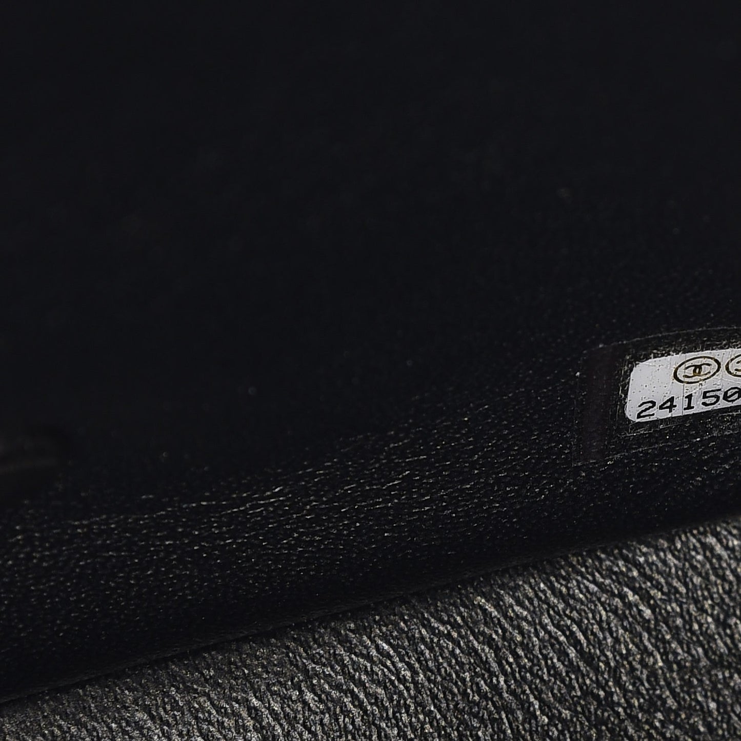 Caviar Quilted Mini Square Flap Dark Charcoal