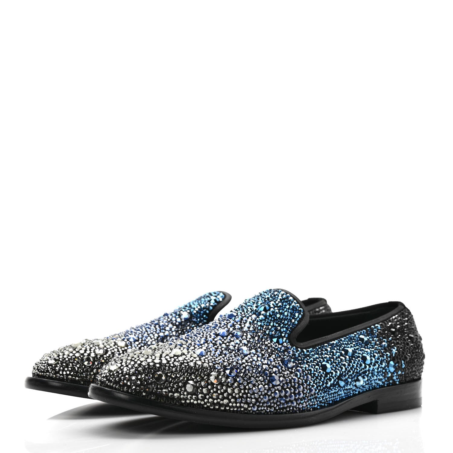 Jimmy Choo Crystal Marlo Loafers 37 Black Multicolor 3 of 8