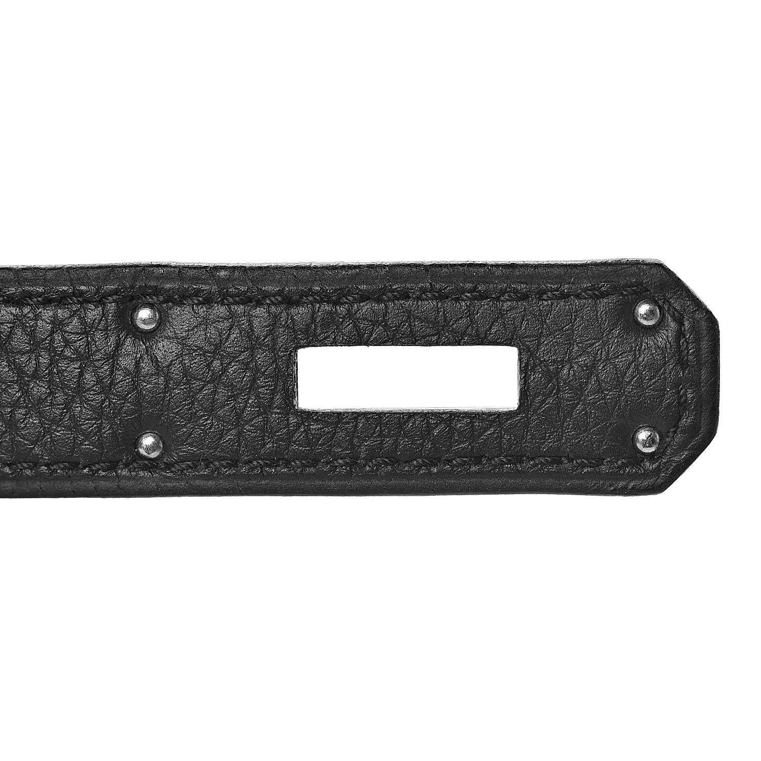 Hermes Togo Matte Alligator Kelly Retourne Touch 32 Black 15 of 42