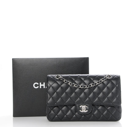 Chanel Caviar Quilted Medium Double Flap Black 9 of 9