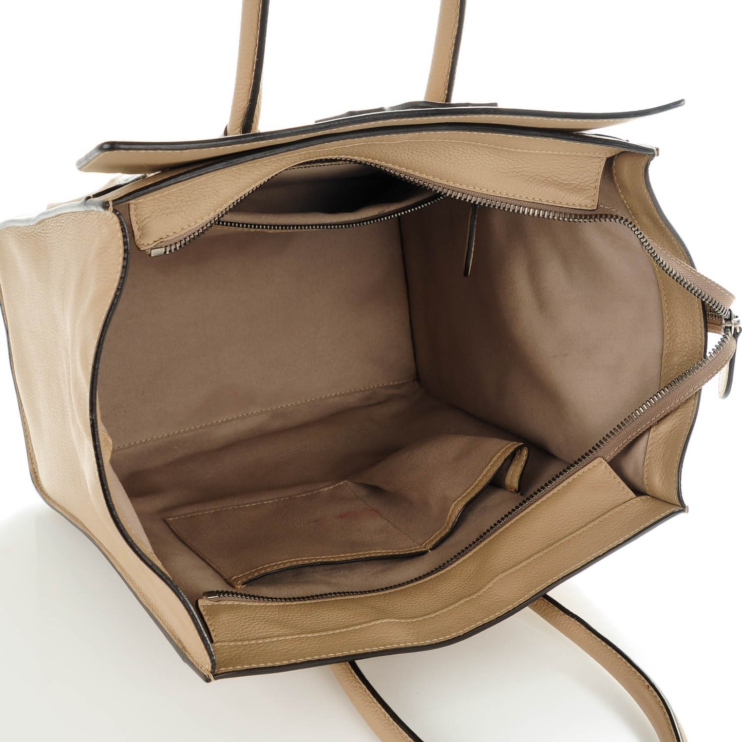 Drummed Calfskin Mini Luggage Dune