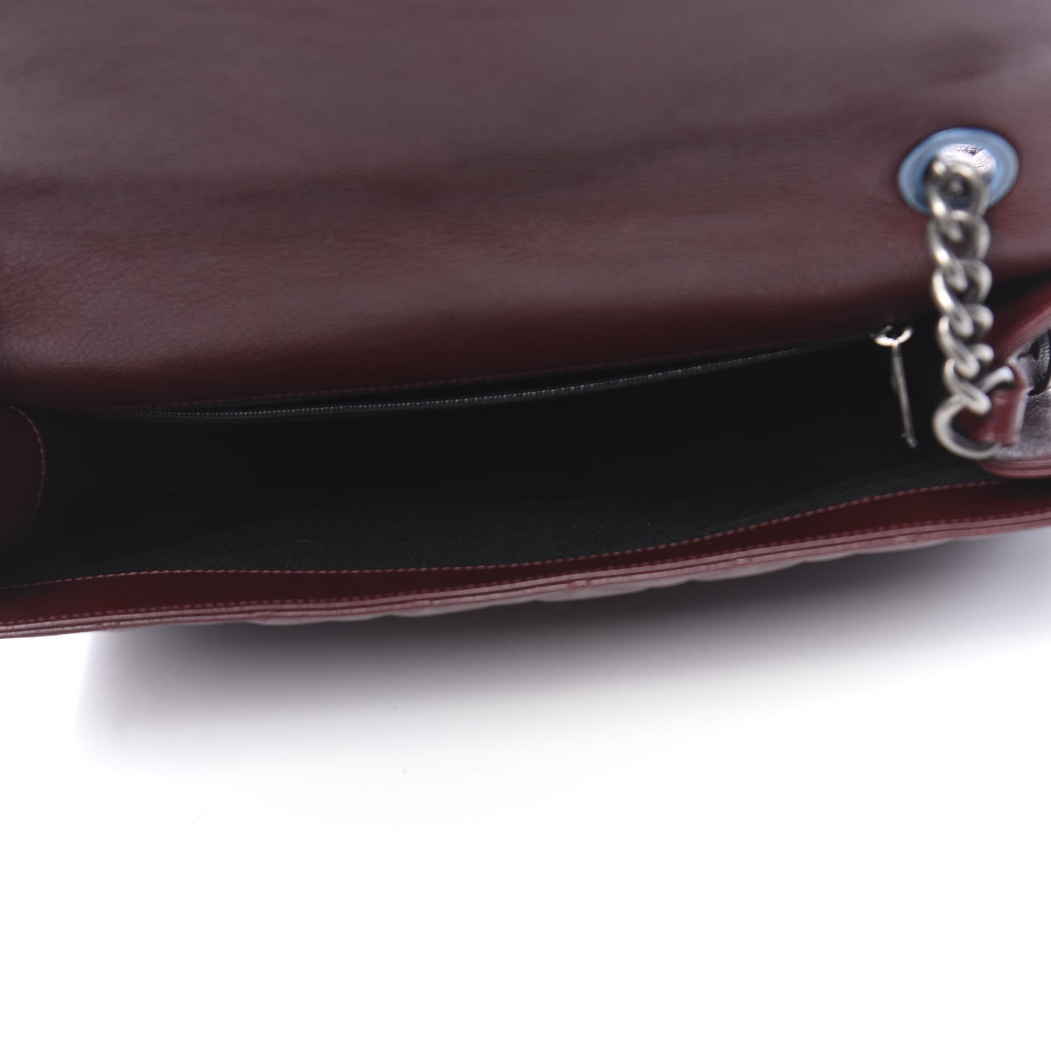 Chanel Goatskin Quilted Large City Rock Flap Burgundy 5 of 10