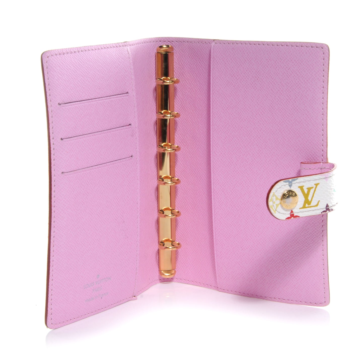 Monogram Multicolor Small Ring Agenda Cover White