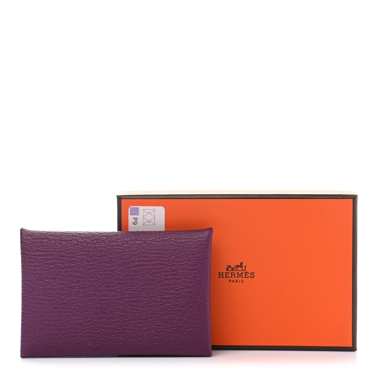 Hermes Chevre Mysore Calvi Card Case Anemone 8 of 8