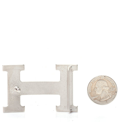 Hermes Polished Palladium 32mm H Belt Buckle Silver 2 of 5