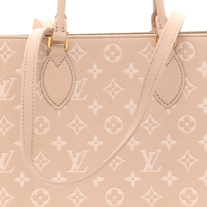 Louis Vuitton Empreinte Monogram Spring In The City Onthego MM Beige Pink Yellow 7 of 9