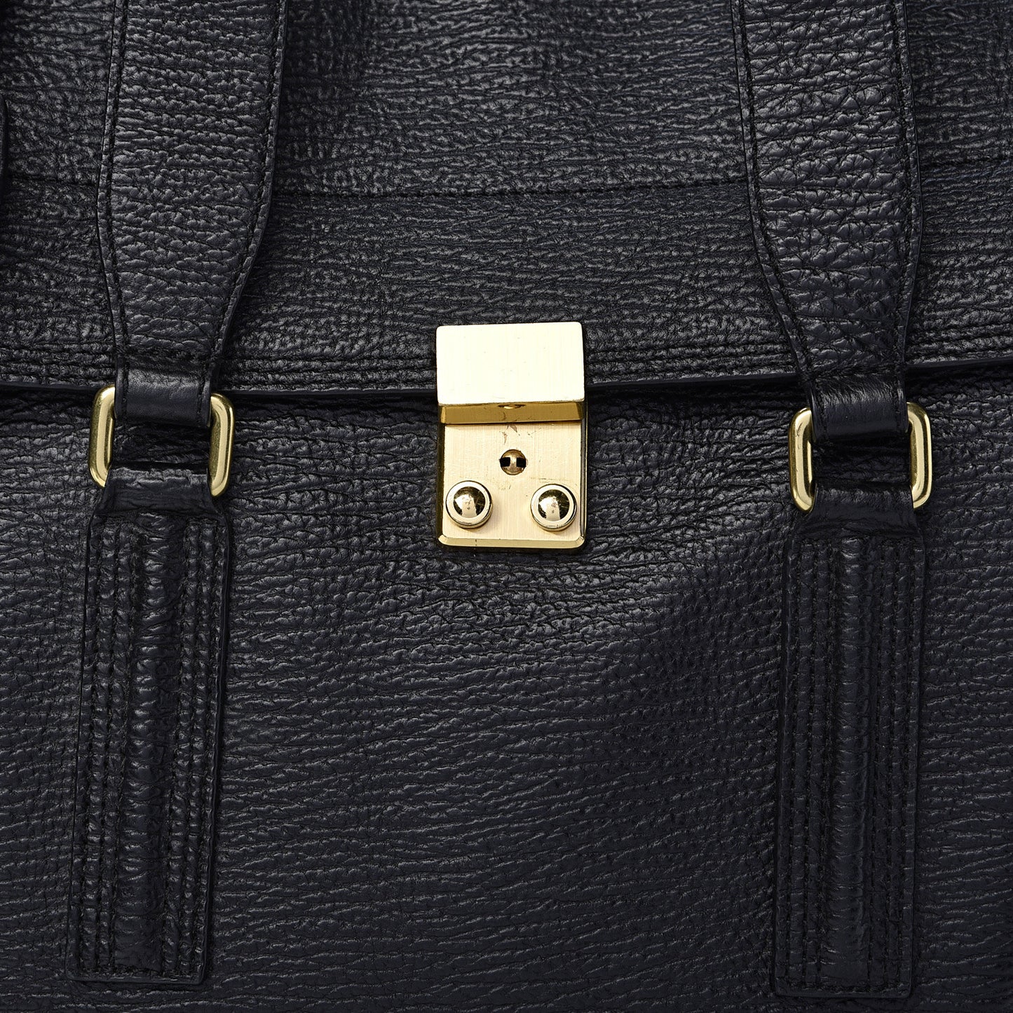 3.1 Textured Calfskin Medium Pashli Satchel Black