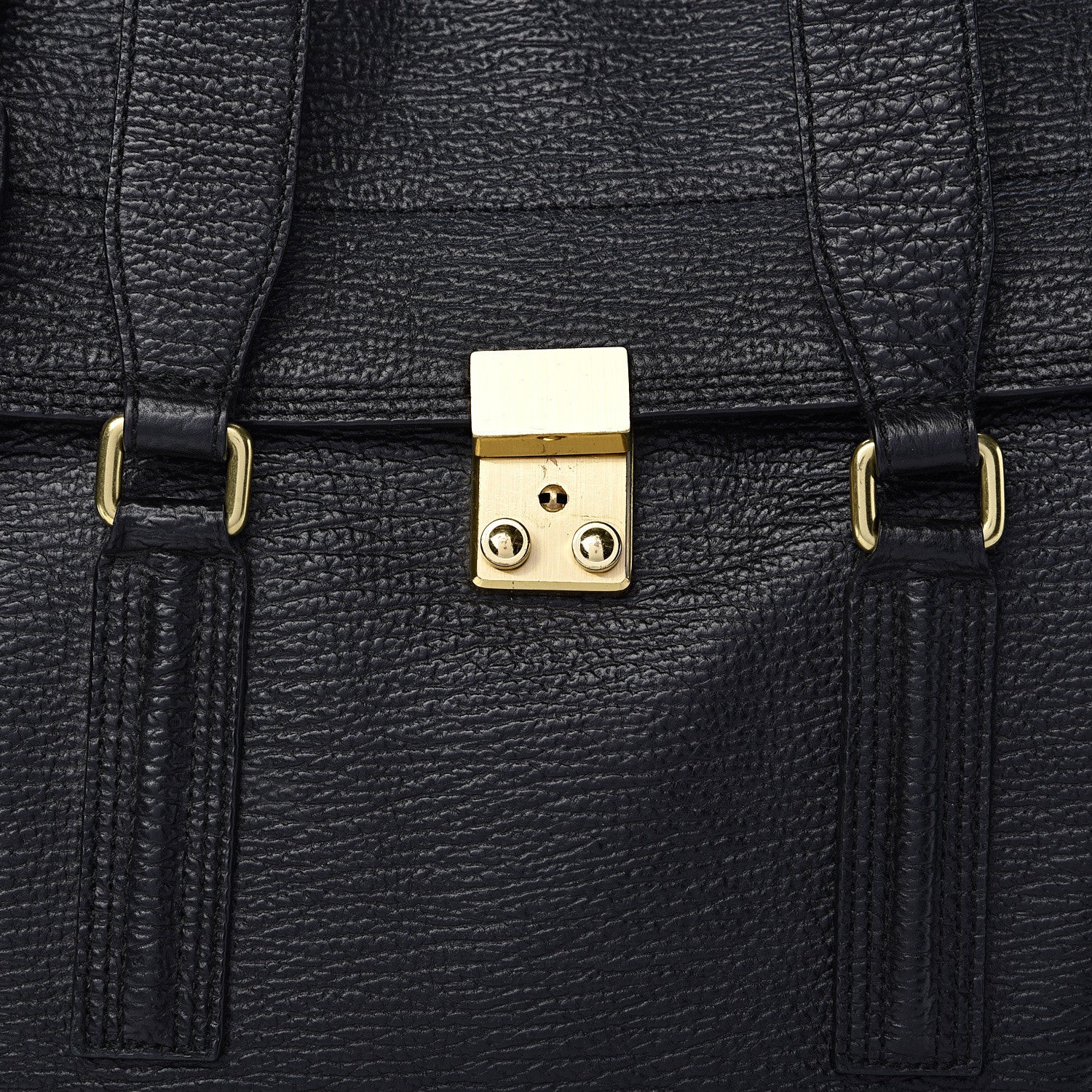 3.1 Phillip Lim 3.1 Textured Calfskin Medium Pashli Satchel Black 8 of 11