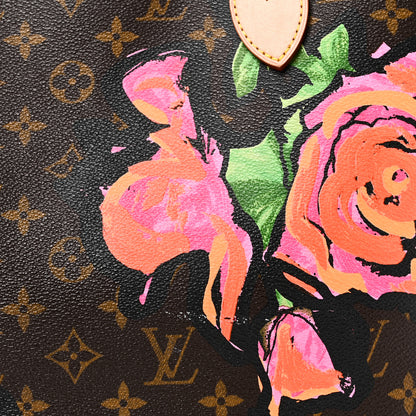 Louis Vuitton Monogram Roses Neverfull MM 10 of 10