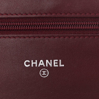 Chanel Patent Quilted Brilliant Wallet On Chain WOC Red 11 of 25