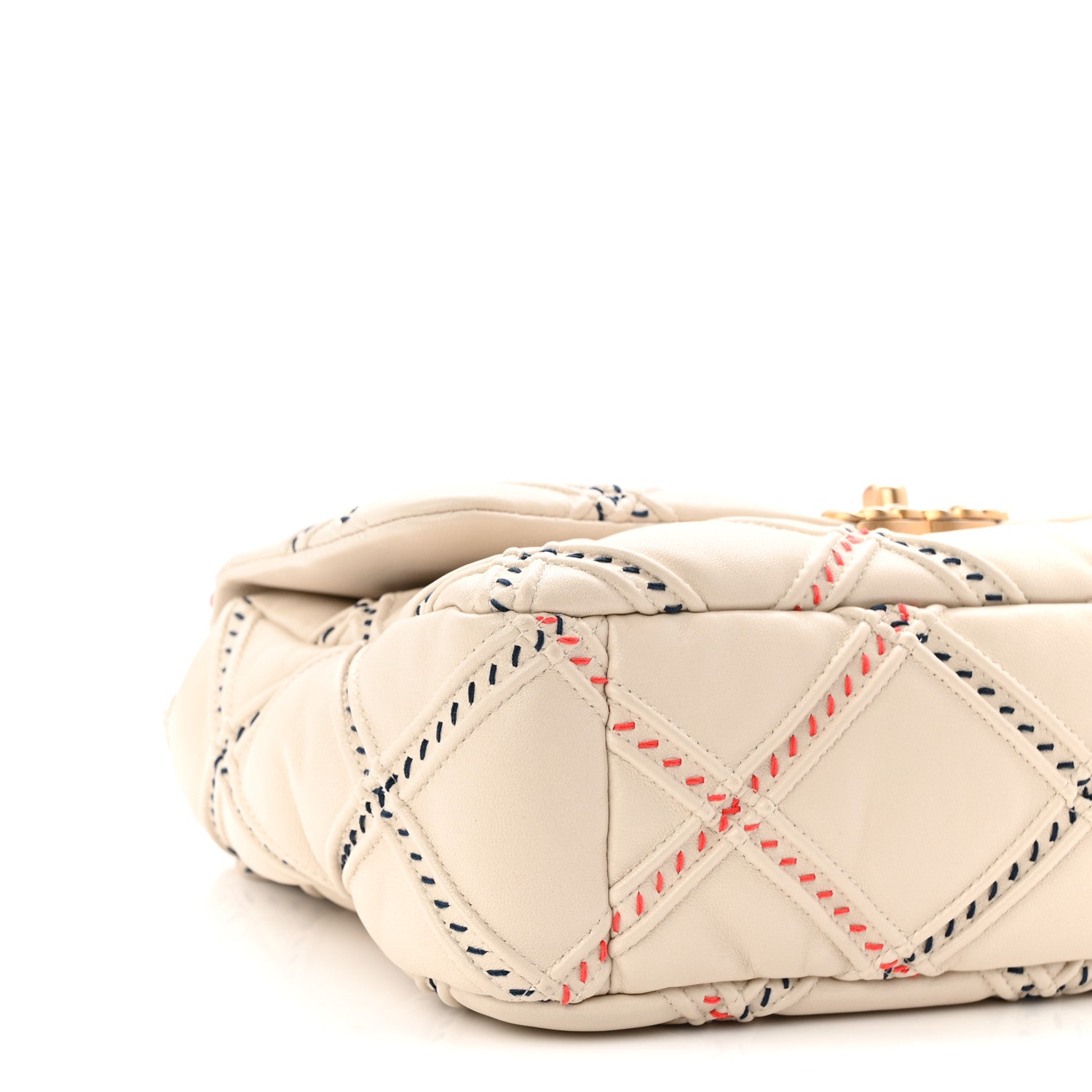 Chanel Lambskin Mixed Fibers Quilted Medium Chanel 19 Flap Beige 9 of 10