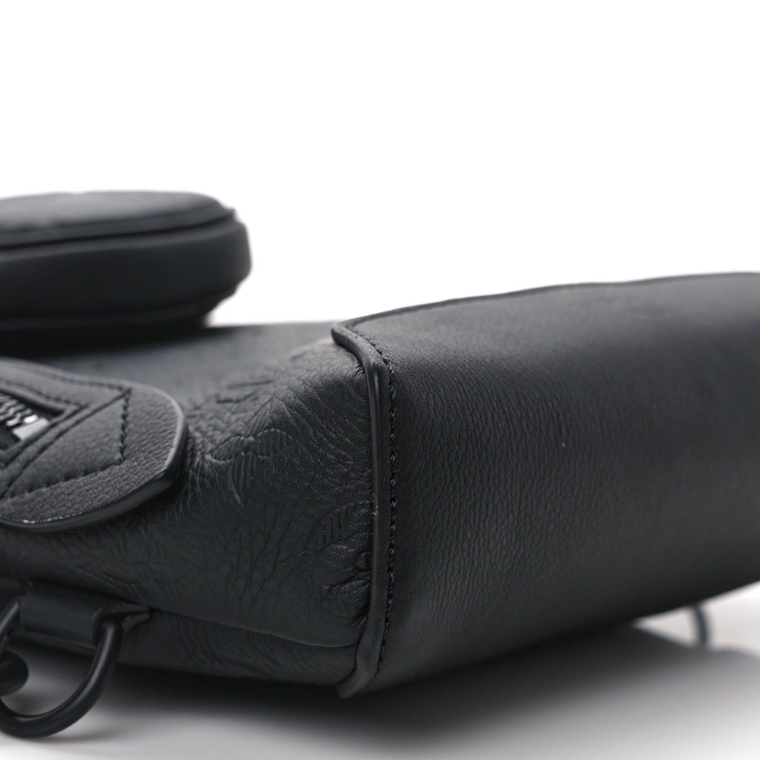 Louis Vuitton Calfskin Shadow Monogram Duo Slingbag Black 8 of 11