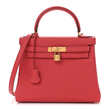 Hermes Taurillon Clemence Kelly Retourne 28 Bougainvillea 1 of 10