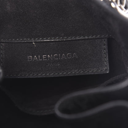 Balenciaga Baby Daim Suede Papier Mini A4 Zip Around Tote Black 6 of 12