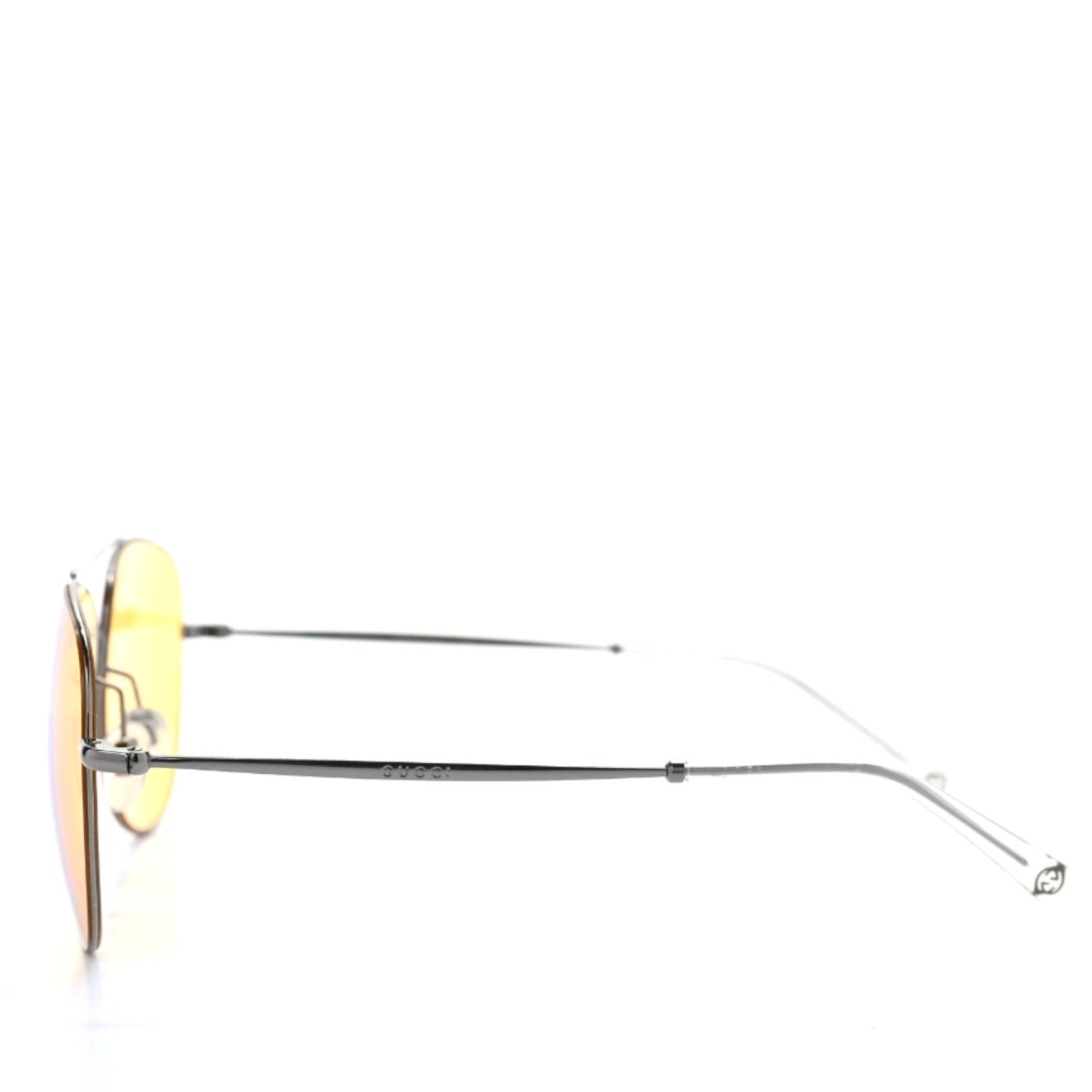 Gucci Metal Aviator GG0500S Sunglasses Yellow 2 of 7