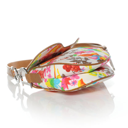 Christian Dior Canvas Floral Saddle Bag 4 of 7