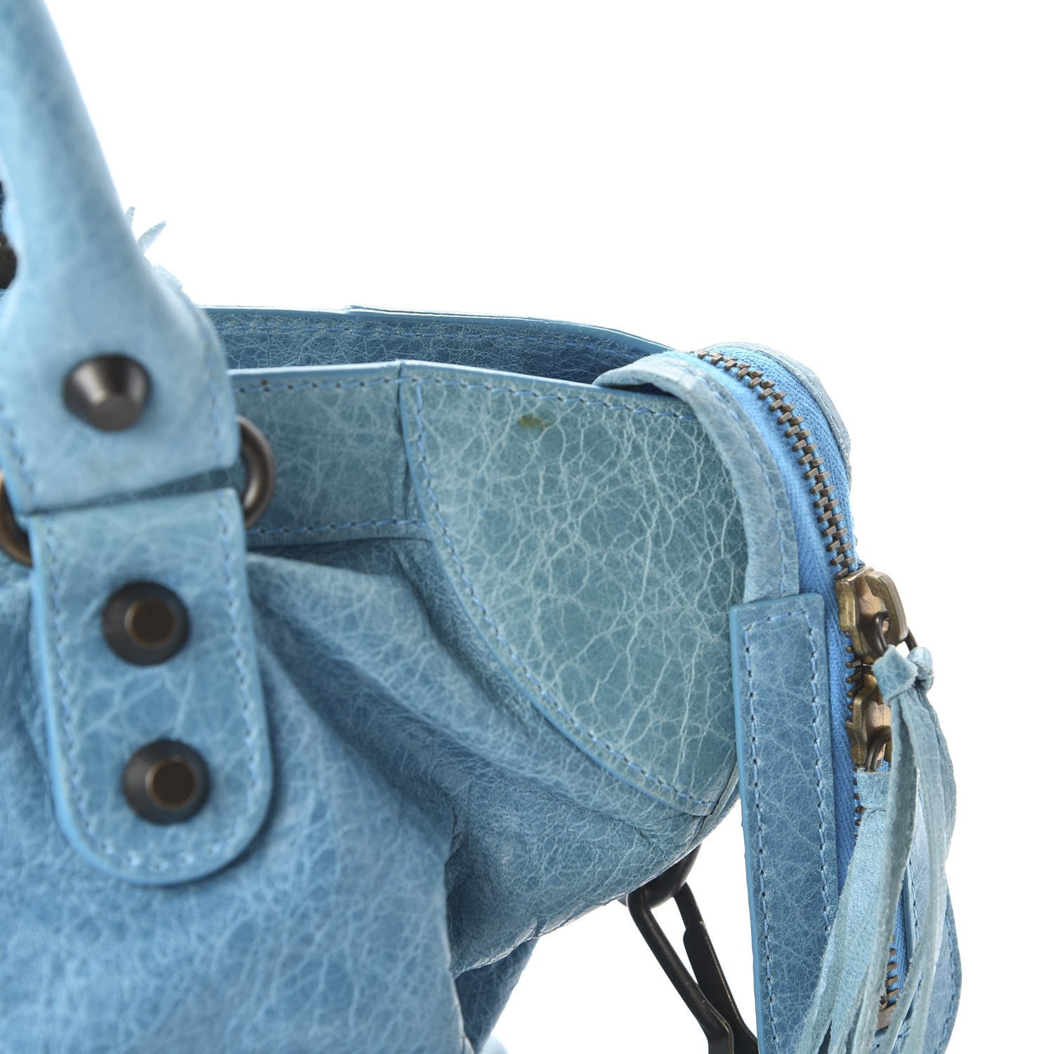 Balenciaga Agneau Classic Hardware City Bleu Paon 11 of 15