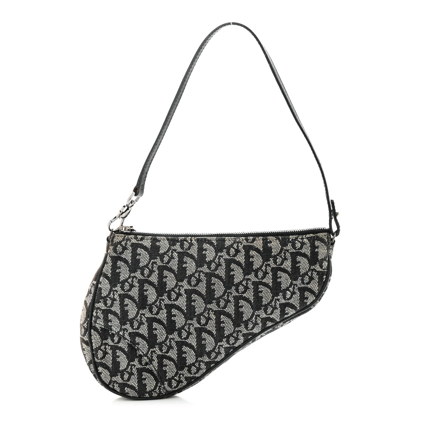Monogram Mini Saddle Pochette Black