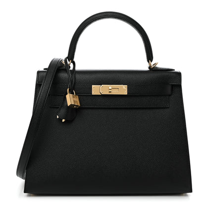 Hermes Epsom Kelly Sellier 28 Black 1 of 11