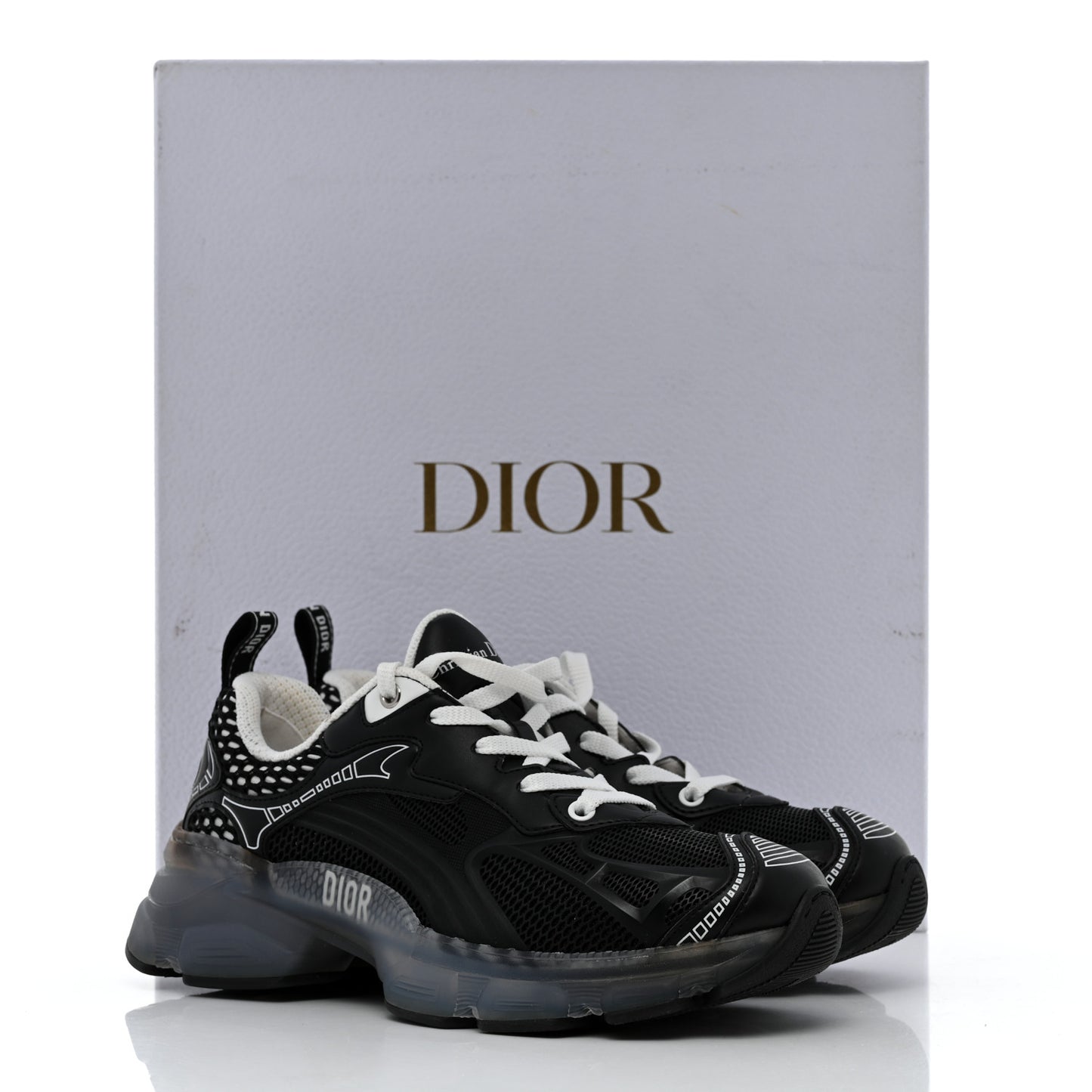 Matte Technical Fabric Mesh Dior Vibe Sneakers 37 Black