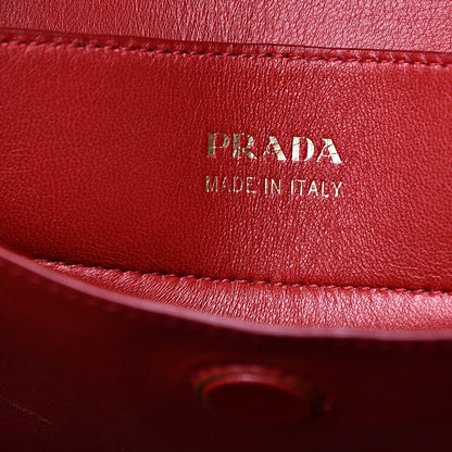 Prada Saffiano Cuir Large Double Bag Caramel Fuoco 5 of 12