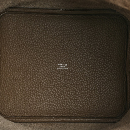 Hermes Taurillon Clemence Picotin Lock 22 MM Etoupe 5 of 12