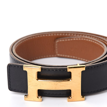 Hermes Box Togo 32mm H Belt 78 Black Gold 9 of 9