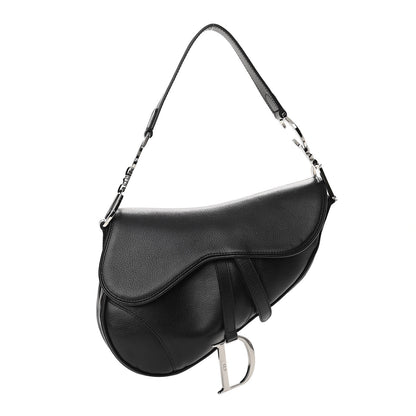 Christian Dior Calfskin Saddle Bag Black 1 of 11